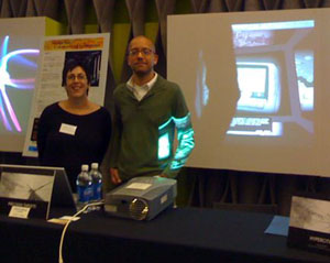 Caren Kaplan and I presenting Precision Targets