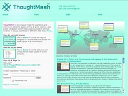 A screenshot from 'ThoughtMesh